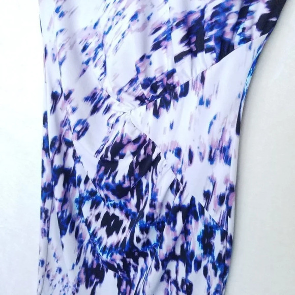 Calvin Klein Dress Size XS Multicolor Jersey Tie Dye Ruched Bodycon Mini - Picture 5 of 12